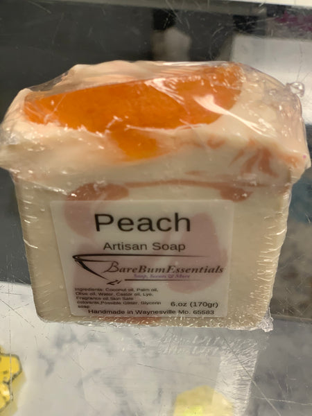Peach bar soap