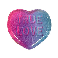 Valentines heart “True Love” bath bomb