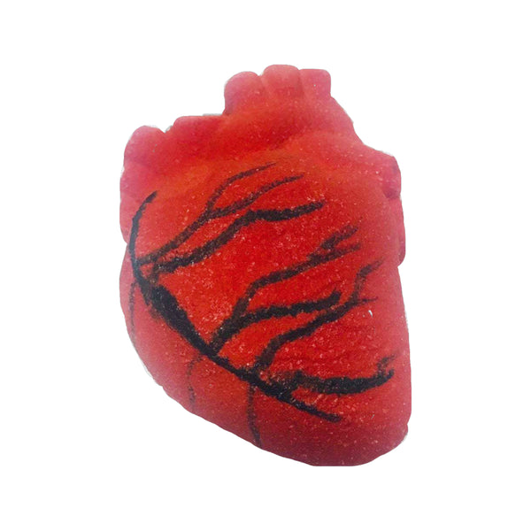 Anatomical heart bath bomb