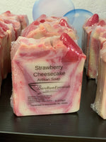 Strawberry cheesecake bar soap