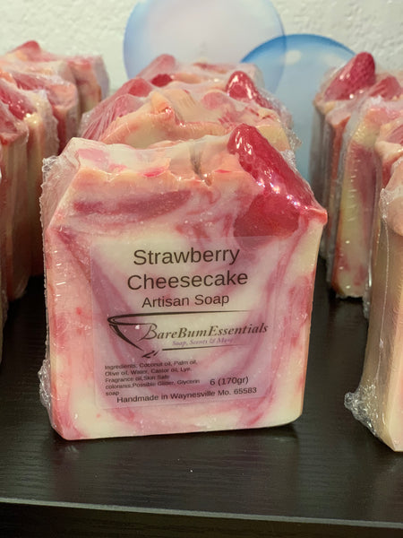 Strawberry cheesecake bar soap