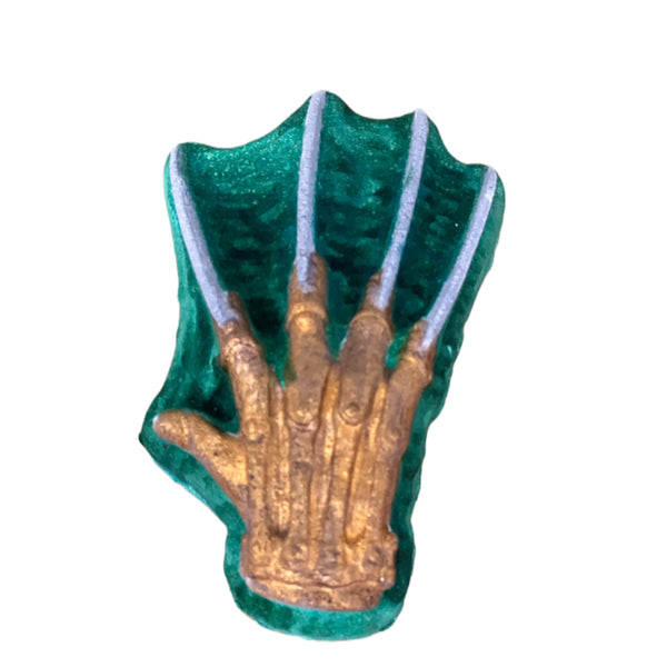Scary hand bath bomb