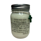 Those who hope in the Lord scripture Candle